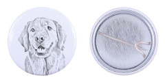 Golden Retriever - nåla med din hund, lägg till ditt eget foto, Art-Dog varumärke
