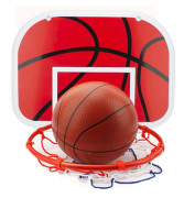 Basketbollskorg Basketbollspel Set Utomhus med Tavla och Basketkorg (4-delad), Basketring på Dörren