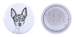 American toy terrier, Toy fox terrier - nåla med din hund, lägg till ditt eget foto, Art-Dog varumärke