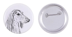Persisk vinthund, Saluki I - nåla med din hund, lägg till ditt eget foto, Art-Dog varumärke
