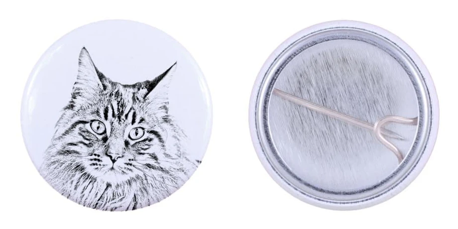 Maine Coon - ryggsäcksdekoration, personlig pin, perfekt pryl för Art-Dog djurälskare