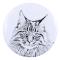 Maine Coon - ryggsäcksdekoration, personlig pin, perfekt pryl för Art-Dog djurälskare