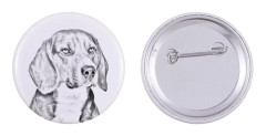 Beagle - nåla med din hund, lägg till ditt eget foto, Art-Dog varumärke