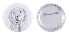 Golden Retriever - nåla med din hund, lägg till ditt eget foto, Art-Dog varumärke