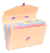 Viquel - A4 resväska sorterare med 12 fack RAINBOW PASTELL - Beige - Vuxna kvinnor