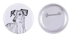 Persisk vinthund, Saluki - nåla med din hund, lägg till ditt eget foto, Art-Dog varumärke