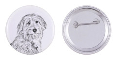 Pyrenean Sheepdog I - nåla med din hund, lägg till ditt eget foto, Art-Dog varumärke