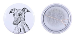 Whippet, engelsk vinthund - nåla med din hund, lägg till ditt eget foto, Art-Dog varumärke