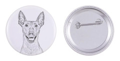 Naken mexikansk hund, hårlös aztekisk hund, Xoloitzquintle - fäst med din hund, lägg till ditt eget foto, Art-Dog varumärke