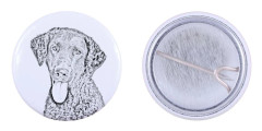 Curly Coated Retriever - nåla med din hund, lägg till ditt eget foto, Art-Dog varumärke