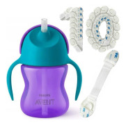 Mugg med flexibel sugrör - Philips Avent - SCF796/02 - Baby 200ml - Läckagefri - Med säkerhetslås för lådor