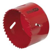 KS Tools 129.5111, Single, Borr, MDF (Medium Density Fiberboard), Metall, Icke-järnmetaller, Spånskiva, Gipsskivor, Stål, Trä, Röd, Bimetall, Snabbst
