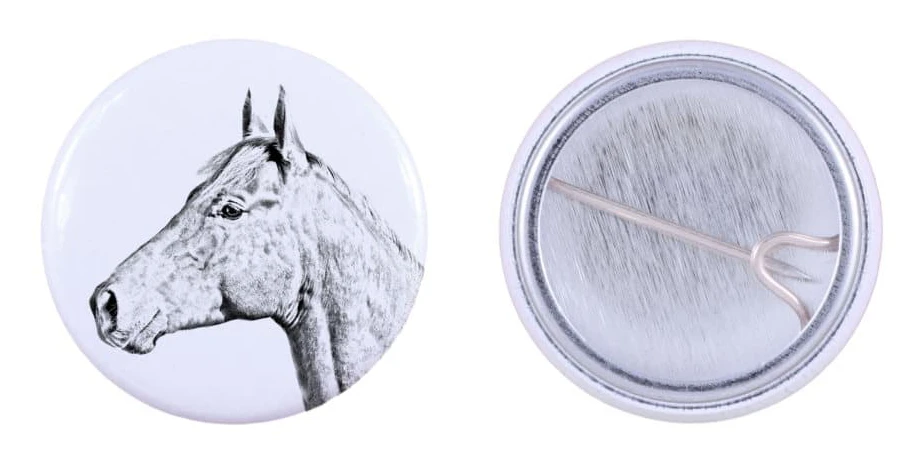 Holsteinerhäst - skjortadekoration, väsknål, perfekt present med möjlighet att lägga till din egen Art-Dog-märkesgrafik