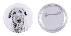 Pyreneisk fårhund - nåla med din hund, lägg till ditt eget foto, Art-Dog varumärke