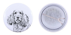Engelsk Cocker Spaniel - nåla med din hund, lägg till ditt eget foto, Art-Dog varumärke