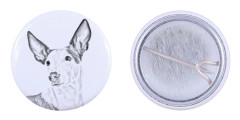 Podenco från Ibiza, Podenco Ibicenco - nåla med din hund, lägg till ditt eget foto, Art-Dog varumärke