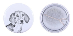 Harrier - nåla med din hund, lägg till ditt eget foto, Art-Dog varumärke