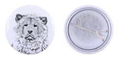 Chow Chow - en pin med din hund, lägg till ditt eget foto, Art-Dog varumärke