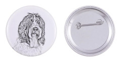 Schapendoes, holländsk herde - nåla med din hund, lägg till ditt eget foto, Art-Dog varumärke