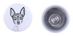 American toy terrier, Toy fox terrier - unika örhängen med en hund, ditt husdjur på en nyckelring, Art-Dogs eget varumärke