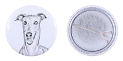 Italiensk vinthund, italiensk vinthund - nåla med din hund, lägg till ditt eget foto, Art-Dog varumärke