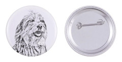 Bergamasco, Bergamo Sheepdog - nåla med din hund, lägg till ditt eget foto, Art-Dog varumärke