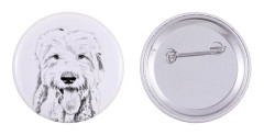 Old English Sheepdog - nåla med din hund, lägg till ditt eget foto, Art-Dog varumärke