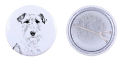 Trådhårig foxterrier - nåla med din hund, lägg till ditt eget foto, Art-Dog varumärke