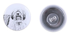 Polish Lowland Sheepdog, PON - unika hundörhängen, ditt husdjur på nyckelring, Art-Dogs eget varumärke
