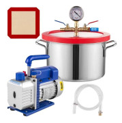 1,5 gallon 6,8 L 3CFM 1/3HP Vakuumkammar Kylmedelsvakuumpump HVAC 1Stag
