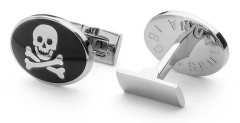 Manschettknappar Ivy Collection, Skull Silver