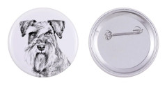 Schnauzer, Schnauzer - nåla med din hund, lägg till ditt eget foto, Art-Dog varumärke