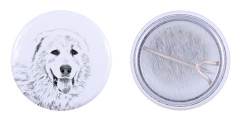 Pyreneisk mastiff - nåla med din hund, lägg till ditt eget foto, Art-Dog varumärke