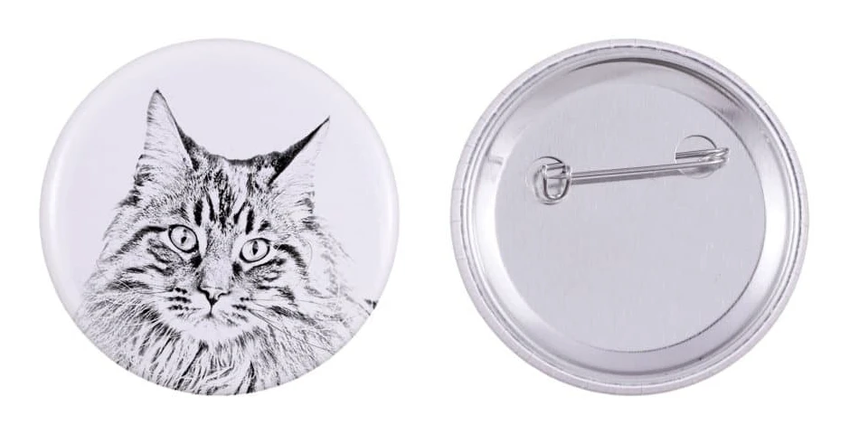 Maine Coon - ryggsäcksdekoration, personlig pin, perfekt pryl för Art-Dog djurälskare