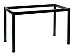 Ram skrivbord eller bordsram med runda ben NY-A057/176/O - 176x76 cm, svart