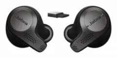  Jabra Evolve 65t MS - Riktiga trådlösa hörlurar med mikrofon - inuti örat - Bluetooth - titansvart