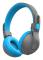 JLab JBuddies Studio 2 Headset Kabel & Trådlös Huvudband Samtal/musik USB Type-C Bluetooth Blå, Grå