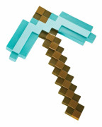 Minecraft Plastic Replica Diamond Pickaxe 40cm