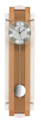 Wall Clock AMS 5257, Quartz, White, Analogue, Modern