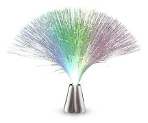 Fiberoptisk lampa / Fiberlampa - Färgskiftande - 30 cm Flerfärgad