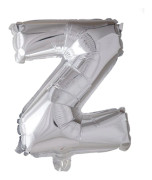Folieballong med bokstäver i silver 41 cm