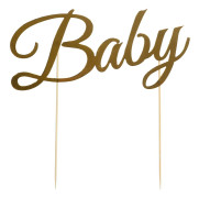 Bakdekoration "Baby" Guld