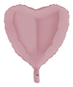 Folieballong hjärta rosa
