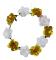 Blomkrans med LED