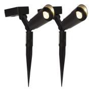 2-pack spotlight solcell 15 lumen