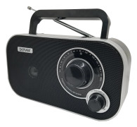 Denver Analog FM-radio Svart