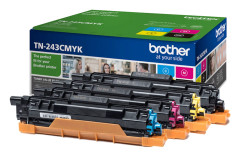 BROTHER Toner Brother TN243CMYK_ 4x1000 pages_ Valuepack_ Black_ Cyan_ Magenta_ Yellow