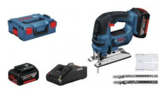 Bosch Professional Sticksåg Batteridriven 06015A6106 inkl. 2x batterier, inkl. laddare 18 V