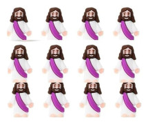 12 st Mini Jesusstatyer Påskdekoration Jesusstaty Kristen Religiös Jesusdocka Religiösa Tillbehör Festgåva