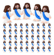Påsk Jesus Leksak Mini Gummi Jesus Figur i Original Design för Kurragömma Hantverk En Religiös Högtidsgåva för Söndagsskola